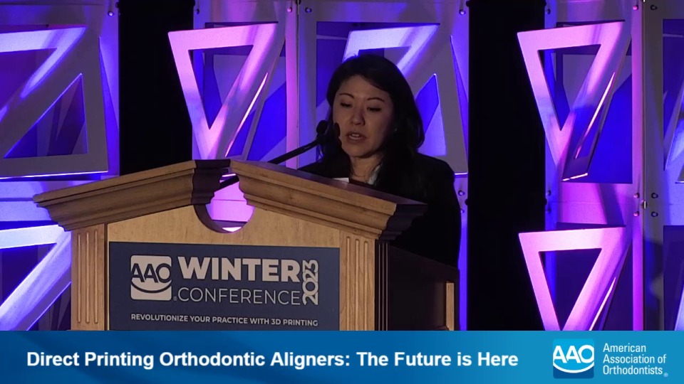 AAO Winter Conference 2023 Direct Printing Orthodontic Aligners The