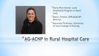 Nurse Practitioner Role In Critical Access Hospital And Hospitalists