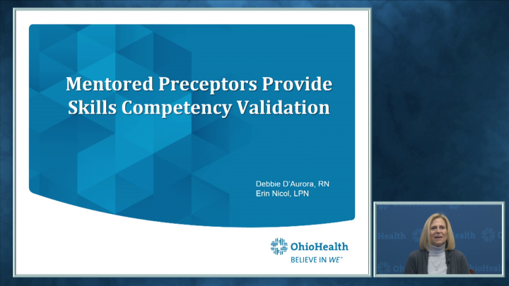 Mentored Preceptors Provide Skills Competency Validation - American ...