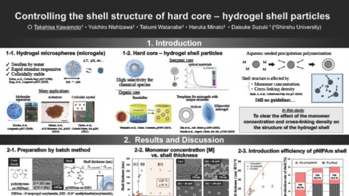 Controlling the shell structure of hard core – hydrogel shell particles ...