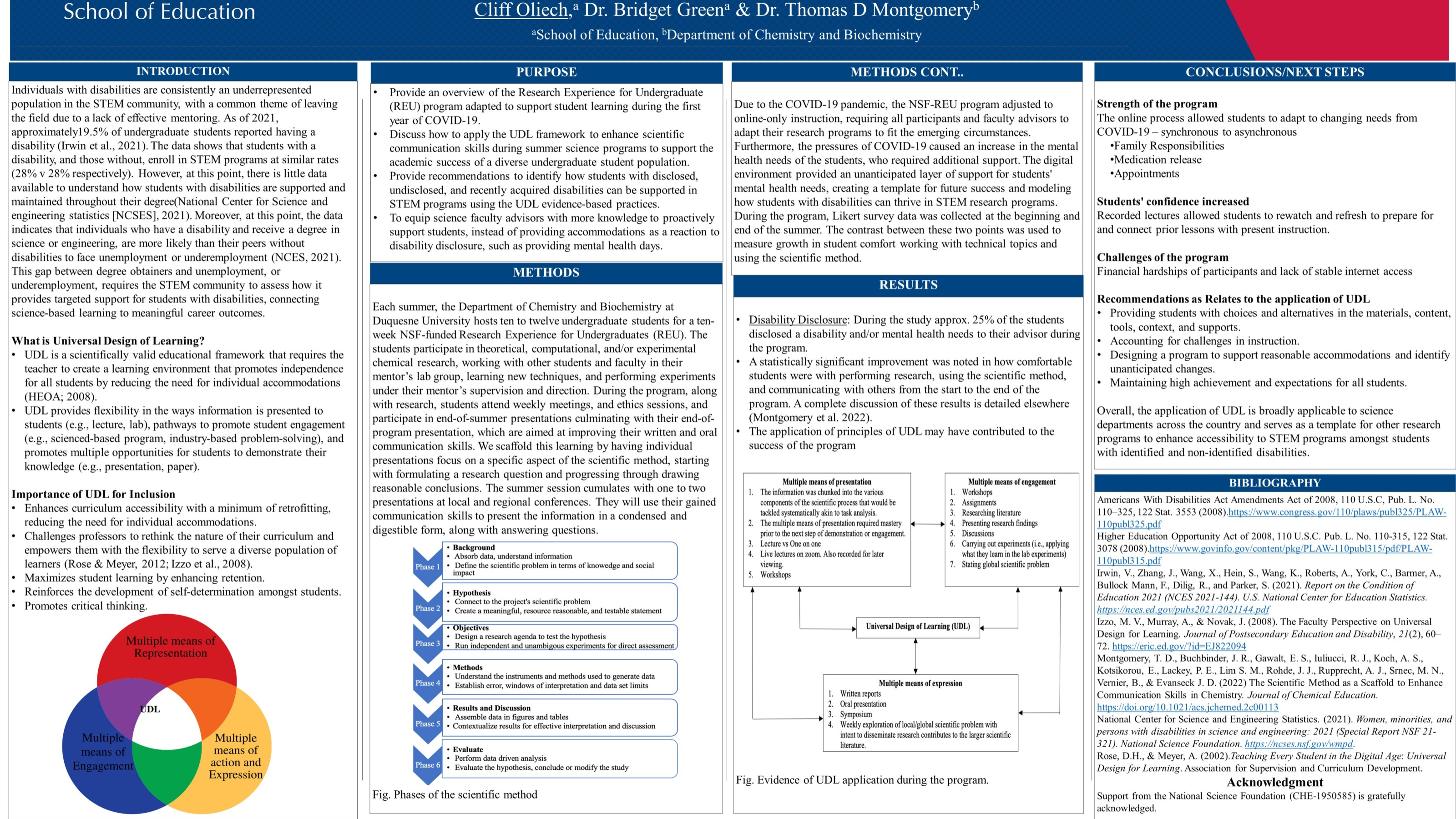 Application of universal design of learning (UDL) to chemical education ...