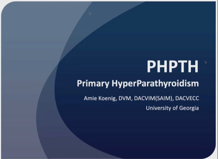 Hyperparathyroidism - American College of Veterinary Emergency ...