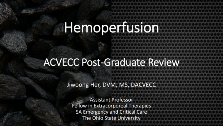 Hemoperfusion - Post-Graduate Review - American College of Veterinary ...