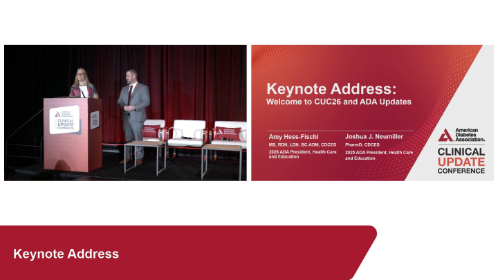 Keynote Address - American Diabetes Association