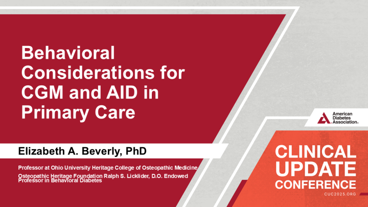 Behavioral Considerations for CGM and AID in Primary Care - American ...