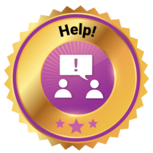Badge icon for Help!