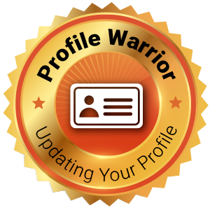 Badge icon for Profile Warrior