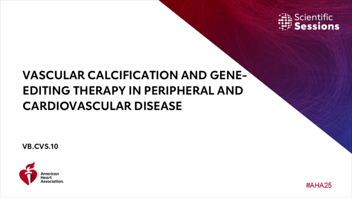 Vascular Calcification and Gene-editing Therapy in Peripheral and ...