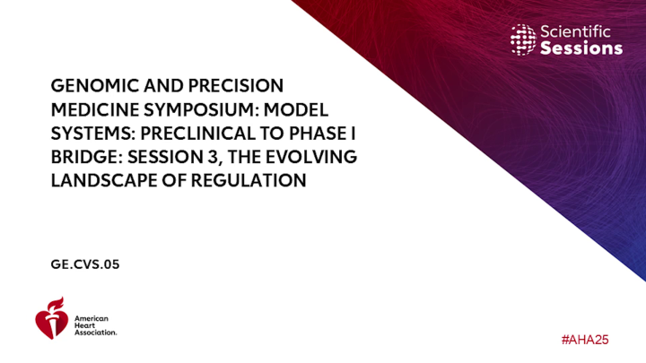 Genomic and Precision Medicine Symposium: Model Systems: Preclinical to ...