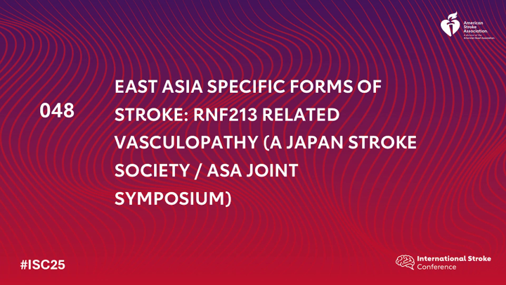 East Asia Specific Forms of Stroke: RNF213 Related Vasculopathy (a ...