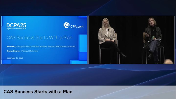 CAS Success Starts with a Plan - 2025 Digital CPA Conference - AICPA & CIMA