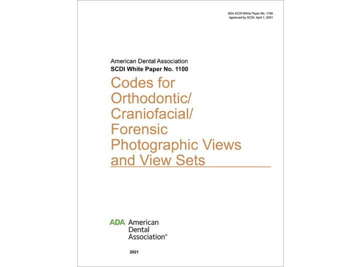 ADA SCDI White Paper 11002021 Codes for Orthodontic/Craniofacial