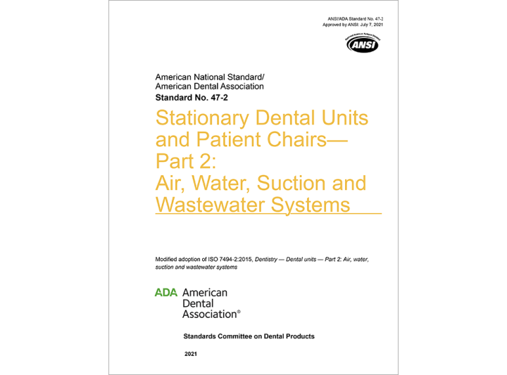 ANSI/ADA Standard No. 47-2 Stationary Dental Units And Patient Chairs ...