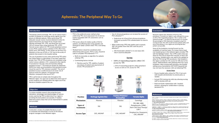 Apheresis: The Peripheral Way To Go - American Nephrology Nurses ...