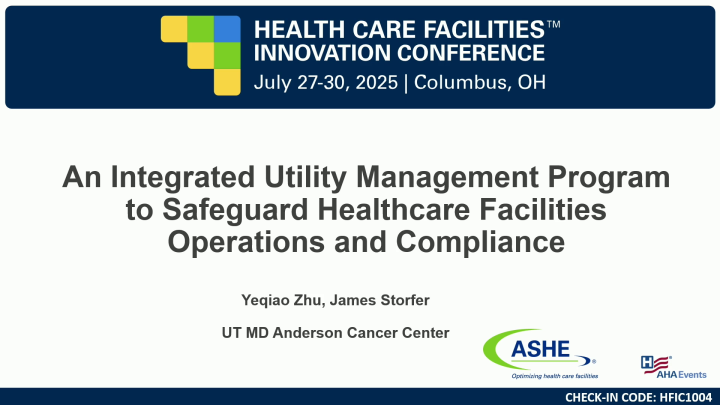An Integrated Utility Management Program to Safeguard Healthcare ...