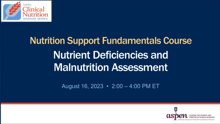 Nutrient Deficiencies And Malnutrition Assessment - American Society ...