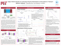Highly ordered single ion conducting polymer electrolytes for decoupled ...