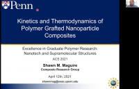 Kinetics and thermodynamics of polymer grafted nanoparticle composites ...