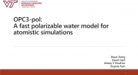 OPC3-pol: A fast polarizable water model for atomistic simulations ...