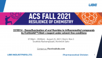Deoxyfluorination of acyl fluorides to trifluoromethyl compounds by ...