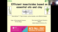 Efficient insecticides based on essential oils and clay - American ...