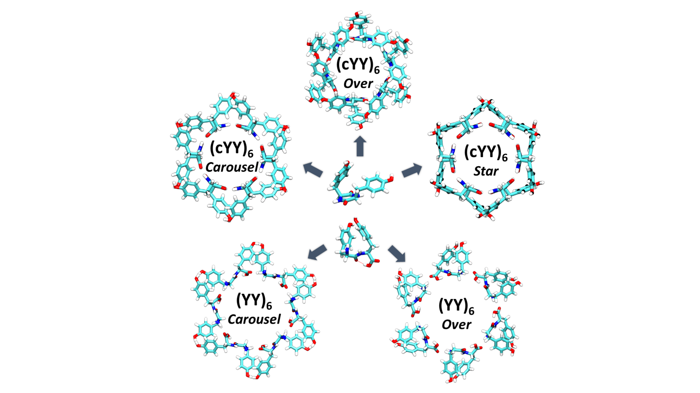 Thermodynamics and interactions in stackable aromatic dipeptide ...