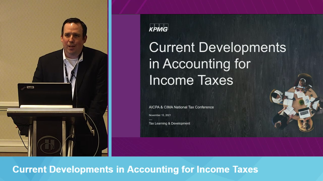 Current Developments in Accounting for Income Taxes American