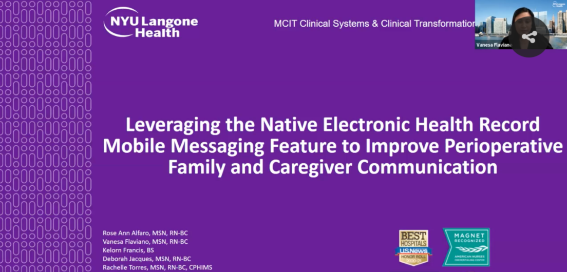 Visitor Notifications: Leveraging the Native Electronic Health Record ...