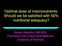 Optimizing Enteral Nutrition in the ICU Setting - American Society for ...