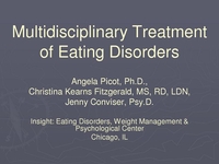 Multidisciplinary Treatment of Eating Disorders - American Society for ...