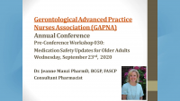 Medication Safety Updates for Older Adults - Gerontological Advanced ...