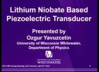 Lithium Niobate Based Piezoelectric Transducer - Materials Research Society