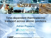 Time-Dependent Thermoelectric Transport across Atomic Junctions ...