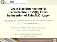 Grain Size Enginerring for Ferroelectric (Hf,Zr)O2 Films by insertion ...