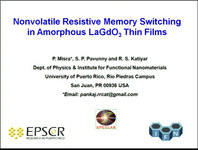 Nonvolatile Resistive Memory Switching in Amorphous LaGdO3 Thin Films ...