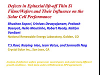 Defects in Epitaxial Lift-Off Thin Si Films/Wafers and Their Influence ...