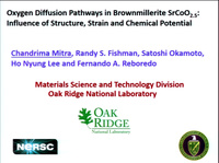 Ground State Electronic Properties and Oxygen-Ion Diffusion Pathways in ...