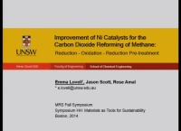 Improvement Of Ni Catalysts For The Carbon Dioxide Reforming Of Methane