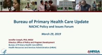 BPHC Update, Part 2: Policy and Program Development - National ...