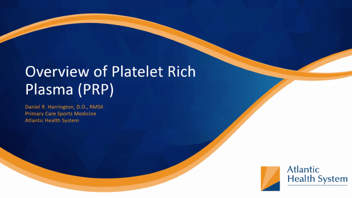 Platelet Rich Plasma Injections - Atlantic Health