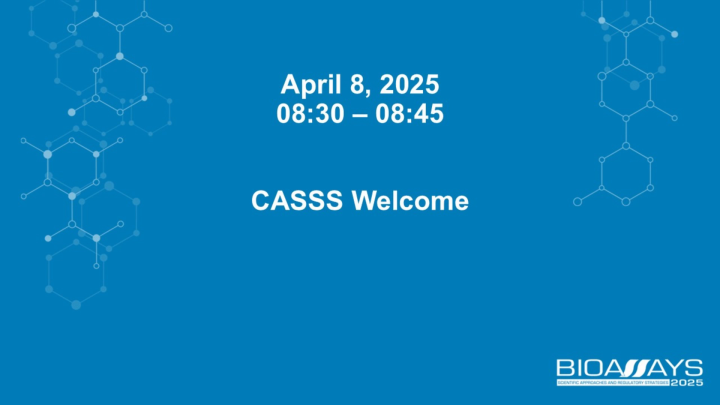 CASSS Welcome and Introductory Comments - Sharing Science Solutions
