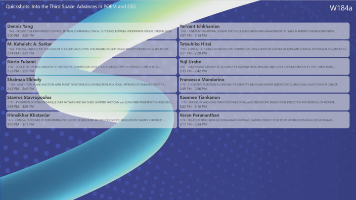 Quickshots: Into the Third Space: Advances in POEM and ESD - Digestive ...