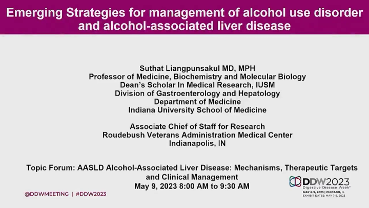 AASLD Alcohol-Associated Liver Disease: Mechanisms, Therapeutic Targets ...