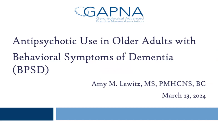 Anti-Psychotic Use in Older Adults with Behavioral and Psychological ...