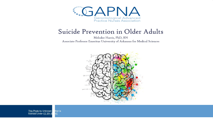Suicide Prevention in Older Adults - Gerontological Advanced Practice ...