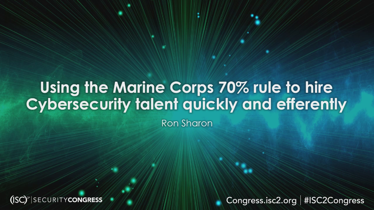 Using the Marine Corps 70% rule to hire Cybersecurity talent quickly ...