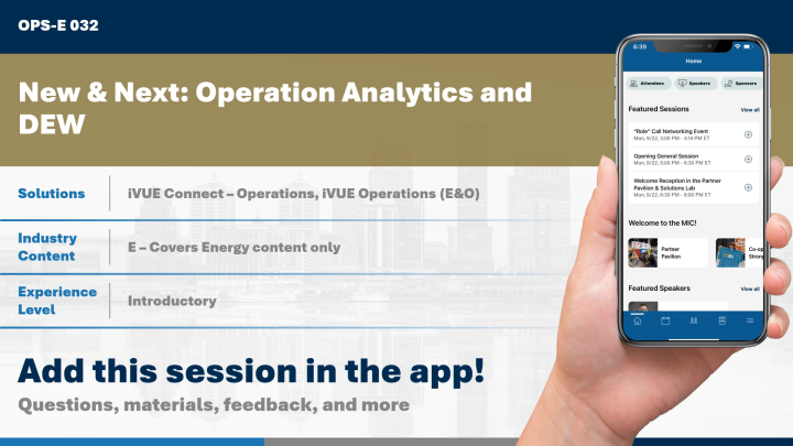 New & Next: Operations Analytics & DEW - National Information Solutions ...