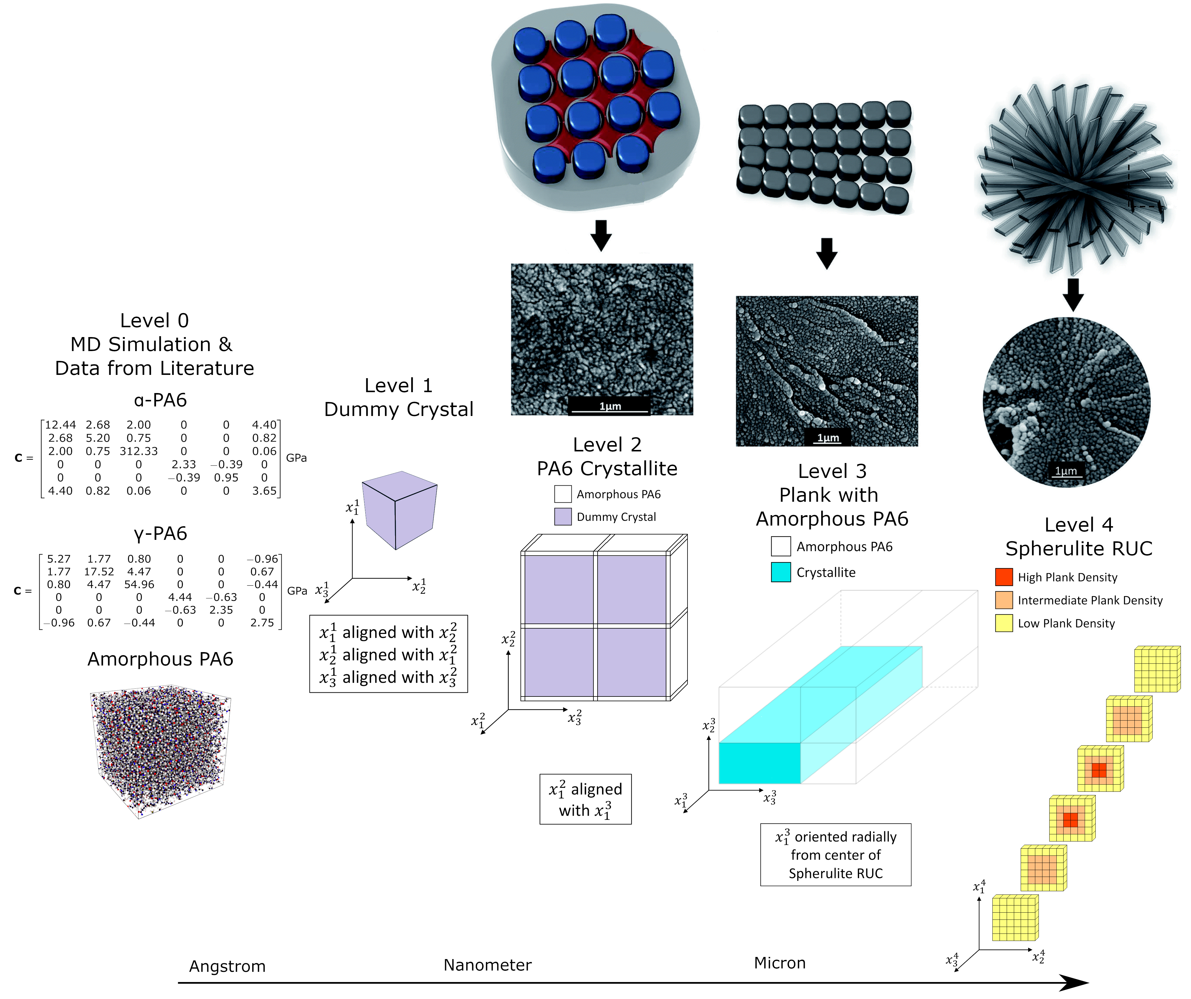 Multiscale modeling of polyamide 6 using molecular dynamics and ...