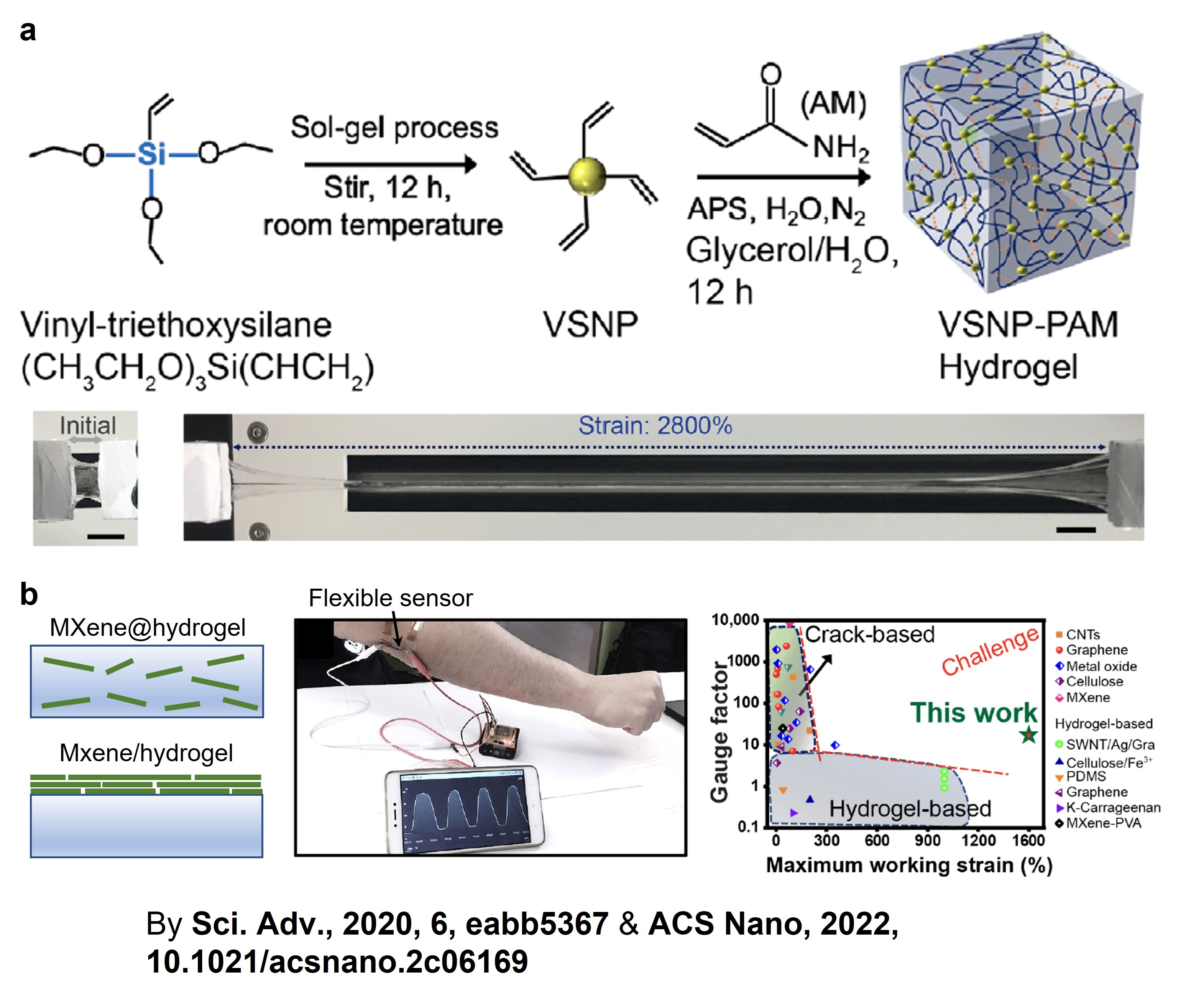 MXene-hydrogel composites for flexible electronic skin sensors ...