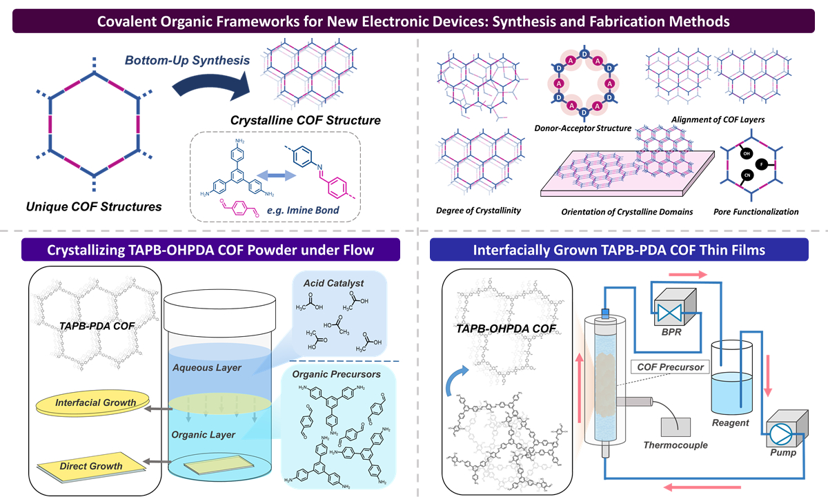 2D organic materials: Towards wafer-scale and highly crystalline ...